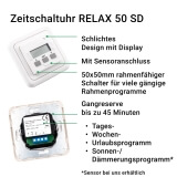 Zeitschaltuhr RELAX 50 SD | fr Rollladen- & Markisenantriebe rahmenfhig mit Sensoranschluss