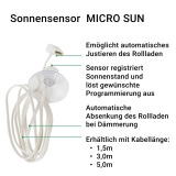 Sonnensensor MICRO SUN | fr Zeitschalter MICRO SUN zur Sonnen-/ Helligkeitsnachfhrung