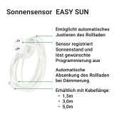 Sonnensensor EASY SUN | fr Zeitschalter EASY SUN zur Sonnen-/ Helligkeitsnachfhrung