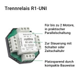 Trennrelais R1-UNI | fr bis zu 2 Motore zur praktischen Parallelschaltung