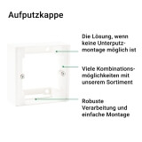 Aufputzkappe | praktische Aufputzmontage f�r Zeitschalter EASY TOUCH, MICRO, MICRO SUN, MEMORY und MAX