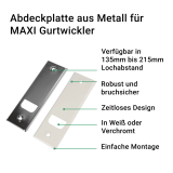 Abdeckungen Metall | Metallabdeckplatte verschied. Lochabstnde 135mm - 215mm fr Metallwickler