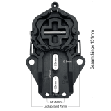 Abroll-Lager Sternkopf | Praktisches Fertig-Kastenlager mit Abrollfunktion fr MAXI-Rollladenmotoren mit Motorkopf 2204333 sowie SOMFY-Motoren der LT-50-Reihe