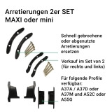 Arretierungen MAXI 2er SET | Ersatz-Arretierungen im SET fr A52C oder A55G