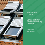 Dachfensterrollladen von Baier | VELUX K-Generation (ab 2000): Typen GGL, GGU, GPL, GPU, GIL, GIU, VFE und VIU (neueste Generation)