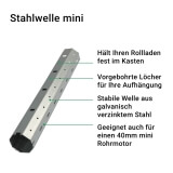 SET Zubehr mini inkl. Stahlwelle | passende Bauteile fr 2 Bausituationen Gurt- oder Motorantrieb