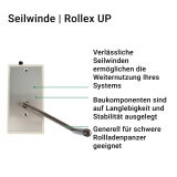 Seilwinde | Rollex UP fr schwere Rollladen in verschiedenen Ausfhrungen bis 100kg Zugkraft