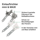 Einlauftrichter | universale Einlaufhilfe in die Fhrungsschiene mini & MAXI