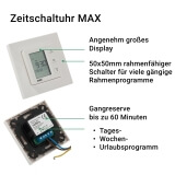 Rollladenmotor inkl. Zeitschaltuhr | Zeitschalter MAX mit elektrischem Antrieb im SET (J10 Motor kostenloses Upgrade - Lieferung als 20NM Motor ohne Aufpreis!)