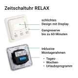 Rollladenmotor inkl. Zeitschaltuhr | Zeitschalter RELAX mit elektrischem Antrieb im SET