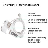 Universal Einstellhilfskabel | mit praktischen Klemmen