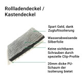 Rollladendeckel / Kastendeckel | praktische Abdeckung des Rollladenkastens und jederzeit Zugriff