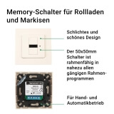 Memory-Schalter | Bedienung manuell und automatisch fr Rollladen und Markisen